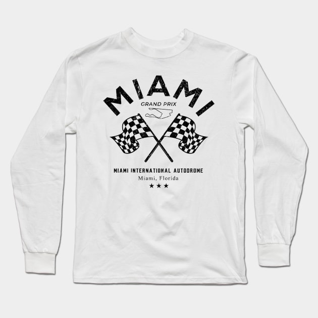 Miami gp Long Sleeve T-Shirt by Oonamin